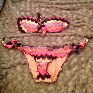 Victoria Secrets Aztec pattern bikini .
